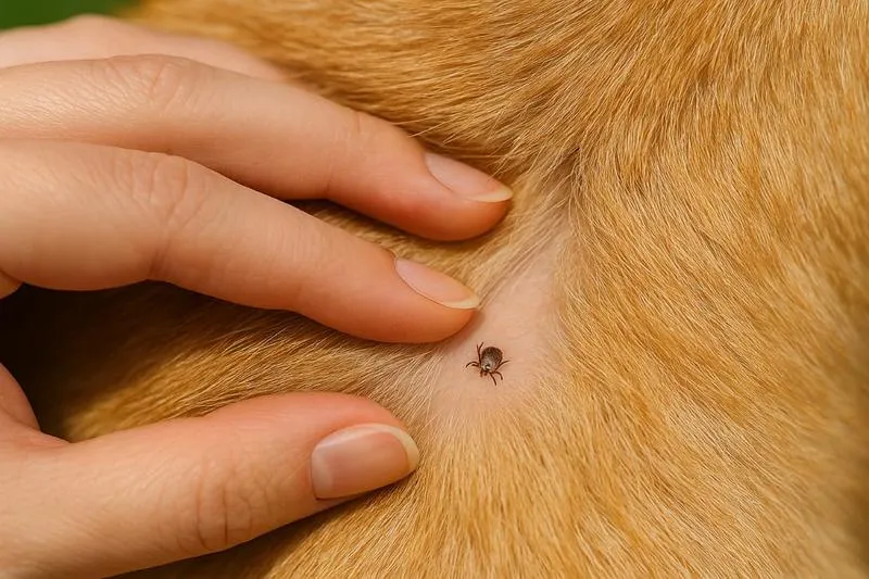 Objawy ukąszenia kleszcza u psa